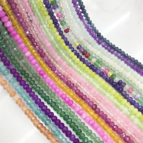 Calcedonia Violeta, Bricolaje, más colores para la opción, 3x4mm, Vendido por Sarta