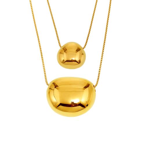 Stainless Steel Jewelry Necklace, 304 Stainless Steel, plated, fashion jewelry & different size for choice & for woman, more colors for choice, Sold By PC