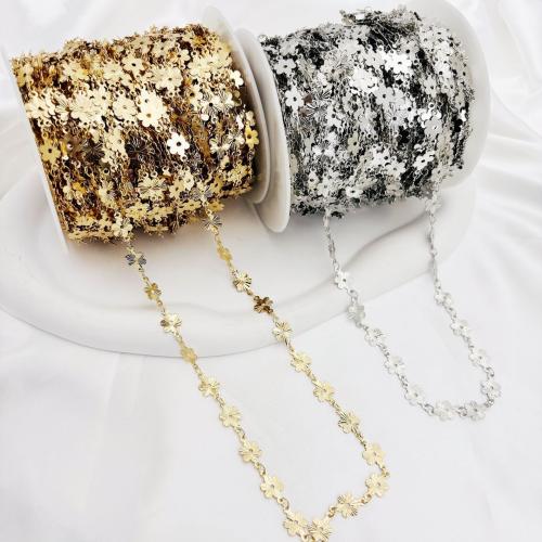Chaîne décorative en laiton, Placage, DIY, plus de couleurs à choisir, 8mm, 1m/sac, Vendu par sac