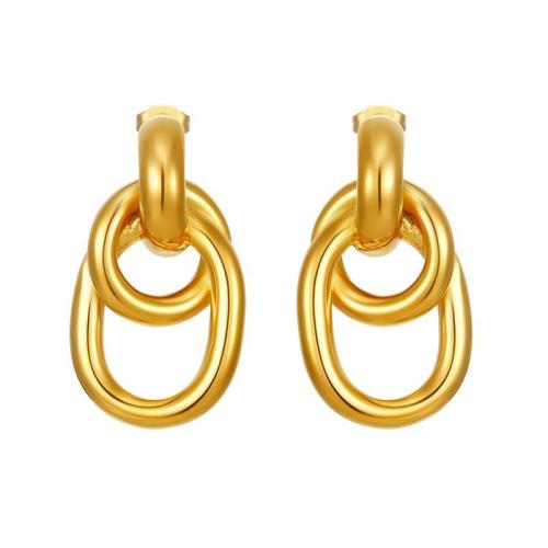 Boucle d'oreille goutte inox, Acier titane, Placage, bijoux de mode, plus de couleurs à choisir, Vendu par PC
