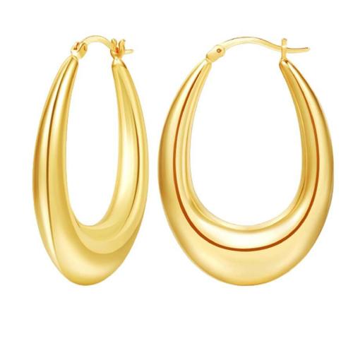 304 Stainless Steel Lever Back Earring, Letter U, plated, fashion jewelry & for woman, more colors for choice, 22x30mm, Sold By Pair