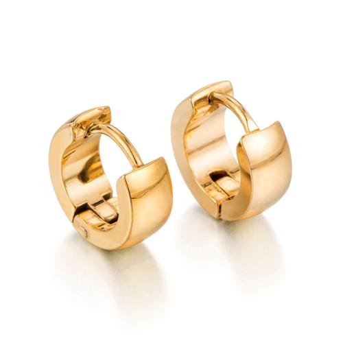 304 Stainless Steel Huggie Hoop Earring, plated, different styles for choice & for woman, Sold By Pair