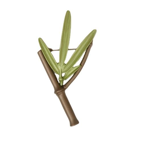 Tibetan Style Brooches, Bamboo, stoving varnish, Unisex, 30x50mm, Sold By PC