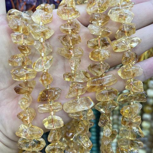 Природных бусы цитрин, Бусины из цитрина, Нерегулярные, DIY, желтый, aboutuff1a9-18mm, Продан через 38 см Strand