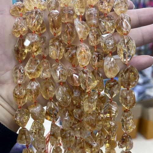 Природных бусы цитрин, Бусины из цитрина, Нерегулярные, DIY, желтый, aboutuff1a12-20mm, Продан через 38 см Strand