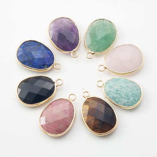Bijoux Pendentifs en pierres gemmes, pierre gemme, avec laiton, DIY, plus de couleurs à choisir, 17.20x5.80x26.30mm, Vendu par PC