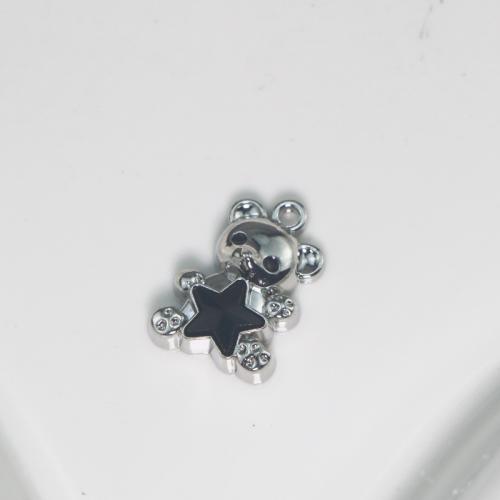 Tibetan Style Pendants, Bear, DIY, more colors for choice, 5.30mm, Sold By PC