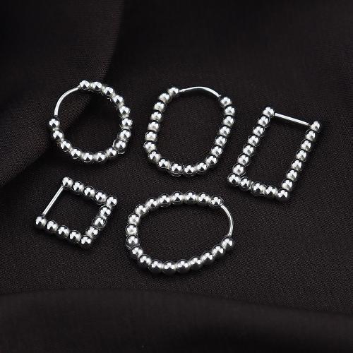 Stainless Steel Drop Earring, 304 Stainless Steel, plated, fashion jewelry & different styles for choice & for woman, more colors for choice, Sold By Pair
