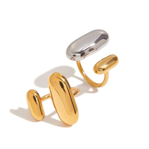 Stainless Steel Finger Ring, 304 Stainless Steel, plated, fashion jewelry & for woman, more colors for choice, Sold By PC