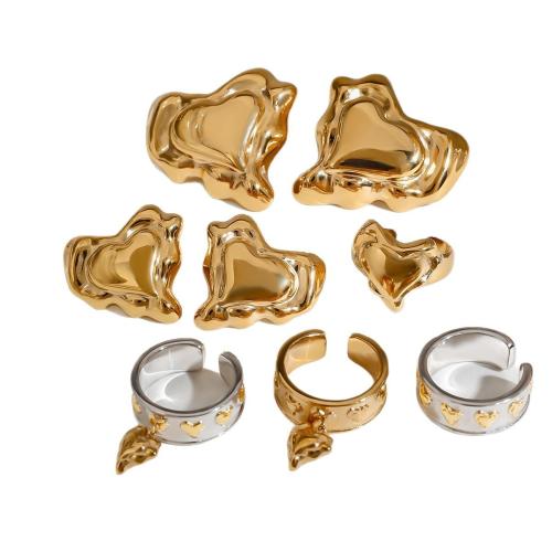 Fashion Stainless Steel Jewelry Sets, 304 Stainless Steel, plated, fashion jewelry & different styles for choice & for woman, Sold By PC