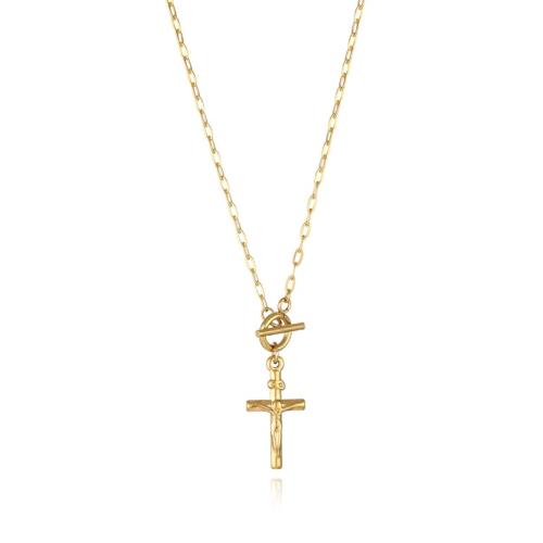 304 Stainless Steel Necklace, gold color plated, different styles for choice & for woman, Length:Approx 19.7 Inch, Sold By PC