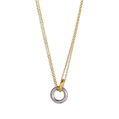 Stainless Steel Jewelry Necklace, 304 Stainless Steel, plated, fashion jewelry, more colors for choice, Sold By PC