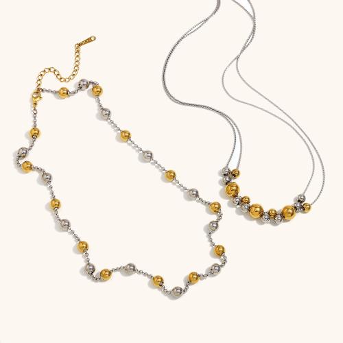 Stainless Steel Jewelry Necklace, 304 Stainless Steel, plated, fashion jewelry & different designs for choice, more colors for choice, Sold By PC