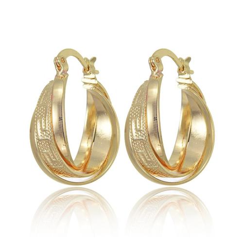 Brass Leverback Earring, 18K gold plated, fashion jewelry & for woman, Sold By Pair