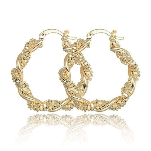 Brass Leverback Earring, 18K gold plated, fashion jewelry & for woman, Sold By Pair