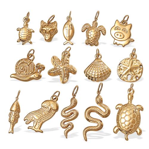 Stainless Steel Pendants, 304 Stainless Steel, gold color plated, DIY & different styles for choice, golden, Sold By PC