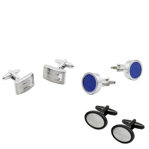 Brass Cufflinks, with Resin, plated, different styles for choice & for man, cufflinks length 12-20mm, Sold By Pair