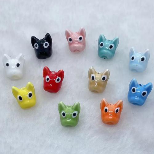 Porcelain Jewelry Beads, DIY, more colors for choice, 11.30mm, Hole:Approx 2mm, 10PCs/Bag, Sold By Bag
