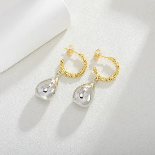 Brass Drop Earring, plated, fashion jewelry & for woman, more colors for choice, Sold By PC