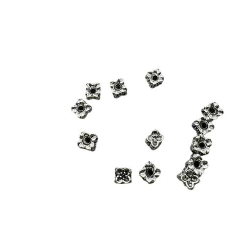 Tibetan Style Jewelry Beads, silver color plated, DIY, silver color, 4.50x5mm, 100PCs/Bag, Sold By Bag