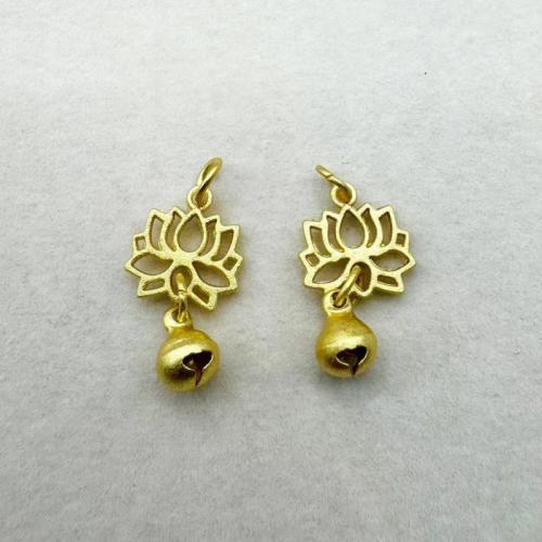 Tibetan Style Pendants, gold color plated, DIY, golden, 12x26mm, 100PCs/Bag, Sold By Bag