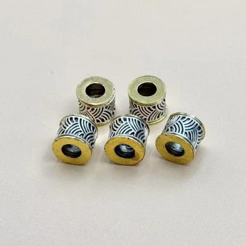 Tibetan Style Jewelry Beads, plated, DIY, more colors for choice, 10x8.50mm, 100PCs/Bag, Sold By Bag