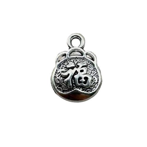 Tibetan Style Pendants, silver color plated, DIY, silver color, 100PCs/Bag, Sold By Bag