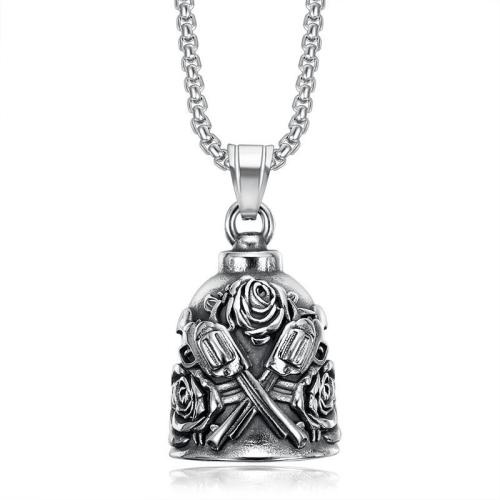Stainless Steel Pendants, 304 Stainless Steel, silver color plated, DIY, silver color, 25x48mm, Sold By PC