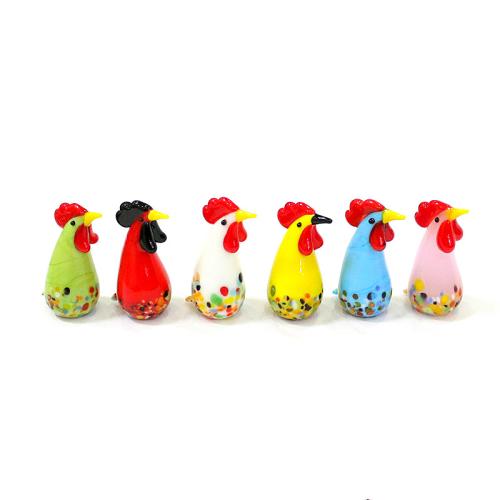 Glass Decoration, Chicken, fashion jewelry, more colors for choice, Sold By PC
