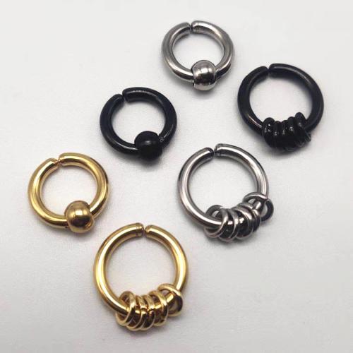 304 Stainless Steel Earring Cuff, plated, Unisex & different styles for choice, Sold By PC