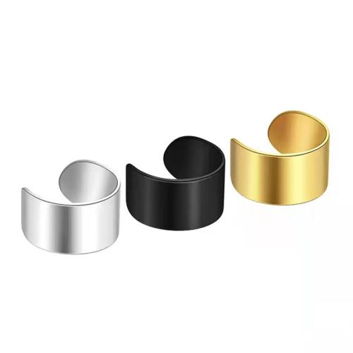 304 Stainless Steel Earring Cuff, plated, fashion jewelry & Unisex, more colors for choice, 10x6mm, Sold By PC