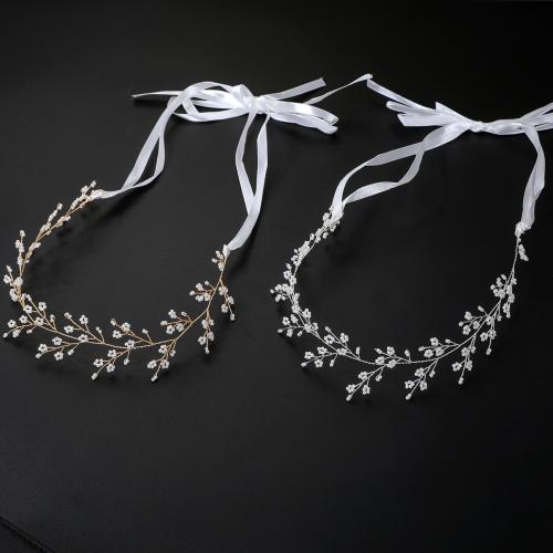 Headband, Seedbead, with brass wire, handmade, fashion jewelry & for woman, more colors for choice, 300x50x5mm, Sold By PC