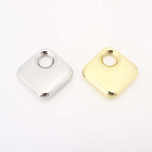 Brass Jewelry Pendants,  Square, DIY, more colors for choice, Sold By PC