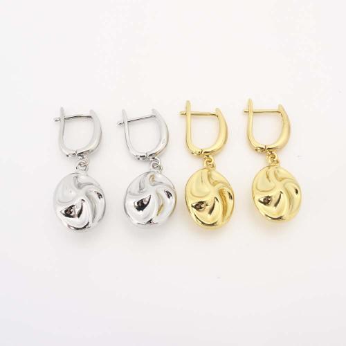 Brass Drop Earring, fashion jewelry & for woman, more colors for choice, Sold By Pair