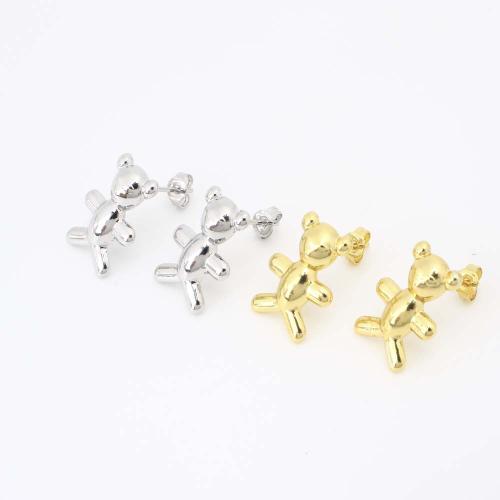 Brass Stud Earring, fashion jewelry & for woman, more colors for choice, Sold By Pair