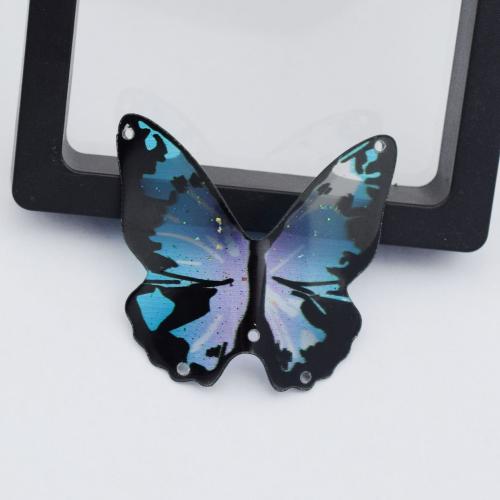 Stainless Steel Jewelry Clasp, 304 Stainless Steel, Butterfly, plated, DIY, mixed colors, Sold By PC