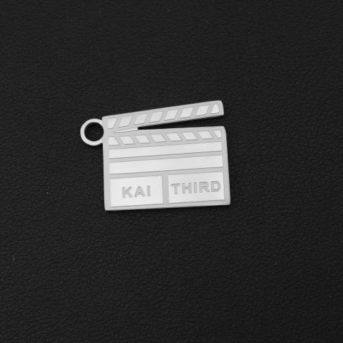 Stainless Steel Pendants, 304 Stainless Steel, plated, DIY, beige, Sold By PC