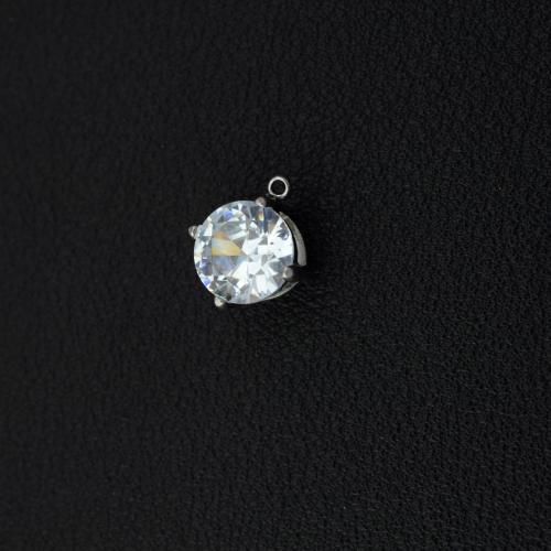 Tibetan Style Pendant, plated, DIY & micro pave cubic zirconia, more colors for choice, Sold By PC