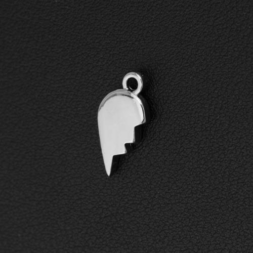 Stainless Steel Pendants, 304 Stainless Steel, Leaf, silver color plated, DIY, silver color, Sold By PC