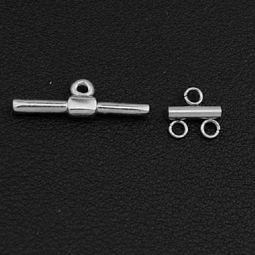 Acier inoxydable fermoir résultats, Acier inoxydable 304, Placage de couleur argentée, DIY, argent, Vendu par PC