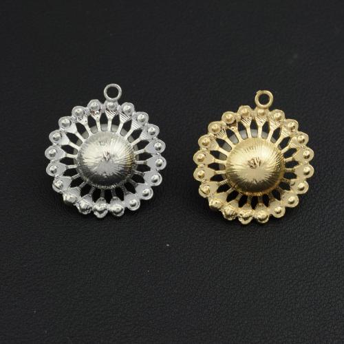 Pendentifs en alliage de zinc, avec perle de plastique, Placage de couleur argentée, DIY & pavé de micro zircon, plus de couleurs à choisir, Vendu par PC