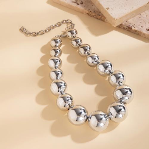 Brass Necklace, with Copper Coated Plastic & Plastic Pearl, plated, fashion jewelry & for woman, more colors for choice, Sold By PC