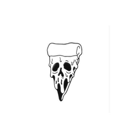 Broches en alliage de zinc, crane, le style de punk & unisexe & émail, 18x33mm, Vendu par PC