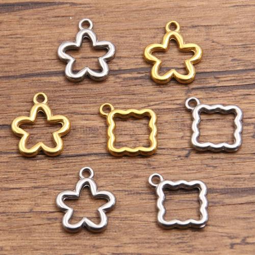 Stainless Steel Pendants, 304 Stainless Steel, plated, DIY, more colors for choice, 10PCs/Bag, Sold By Bag