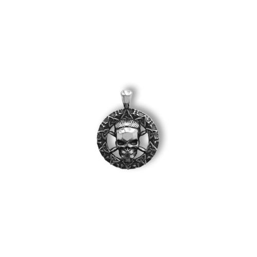 титан подвески, Череп, DIY & отверстие, оригинальный цвет, pendant length 30-40mm, продается PC