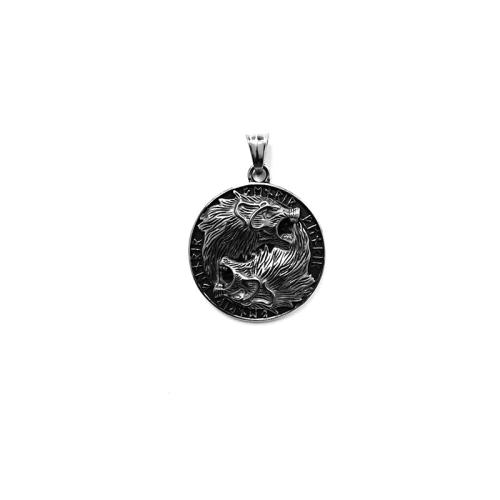 титан подвески, Волк, полированный, DIY, Много цветов для выбора, pendant length 30-40mm, продается PC