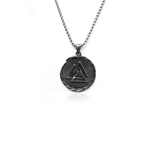Titanium Steel Pendants, Flat Round, vintage & DIY, original color, 37x42mm, Sold By PC