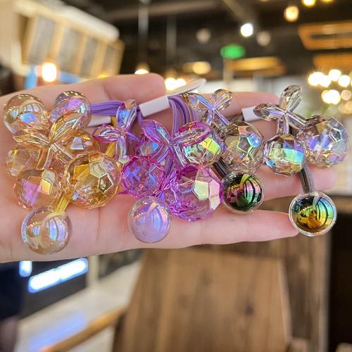 Ponytail Holder, Acrylic, fashion jewelry, more colors for choice, Sold By Pair