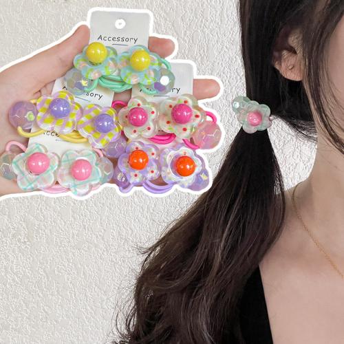 Ponytail Holder, Acrylic, fashion jewelry, more colors for choice, Sold By Pair