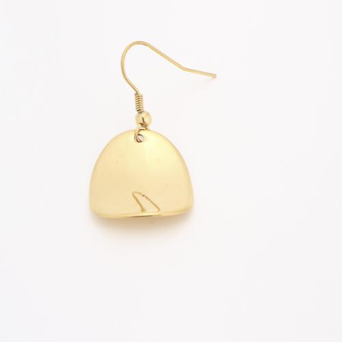 Stainless Steel Drop Earring, 304 Stainless Steel, Vacuum Ion Plating, fashion jewelry & for woman, golden, 23x19mm, Sold By PC